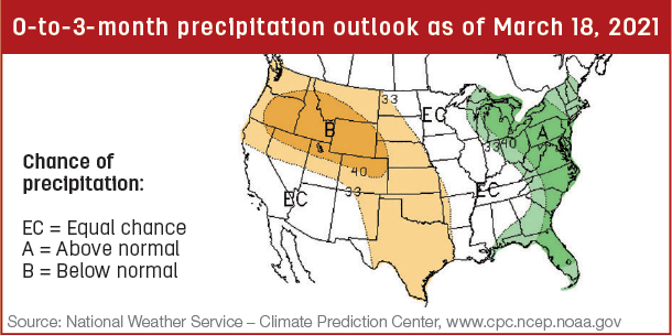 Precipitation map
