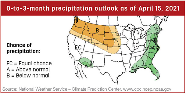Precipitation map