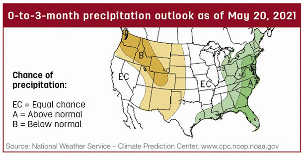 Precipitation map