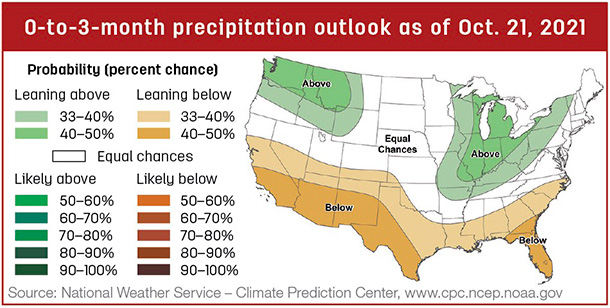 Precipitation map