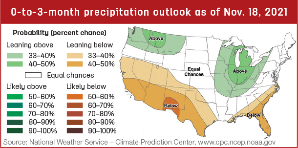 Precipitation map
