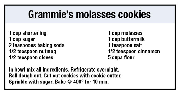 Grammie molasses cokkies receipe