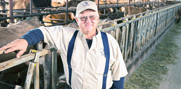 Benny Rector, manager at D&E Jerseys, Hilmar, California