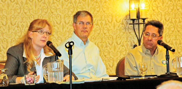 Dana Coale, deputy administrator for the USDA, who was joined by Will Francis of the Order Formulation and Enforcement Group and Bill Wise, market administrator for the Pacific Northwest and Arizona FMMOs