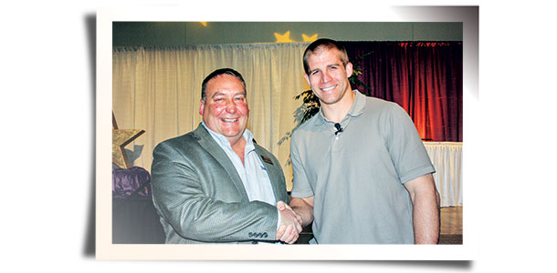 Jordy Nelson and Mark Diederichs