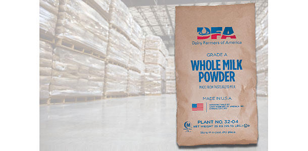 bag of powdered milk