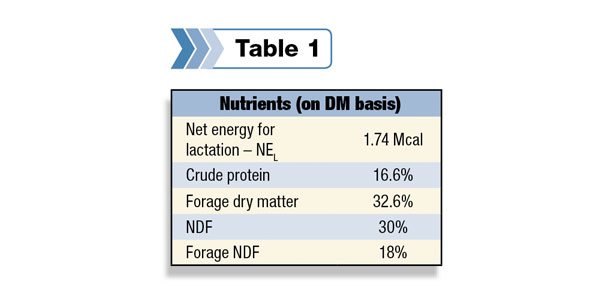 Nutrients in dry matter
