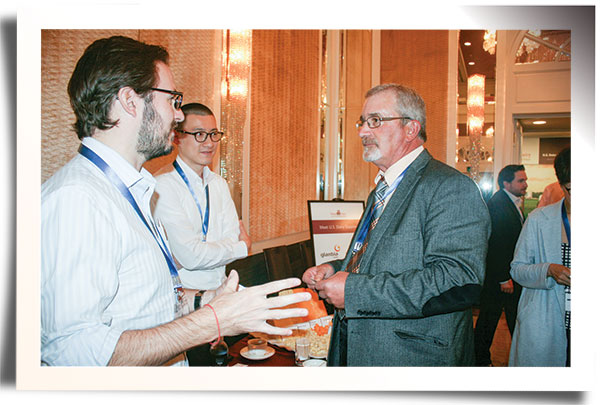 John Brubaker and Glanbia officials