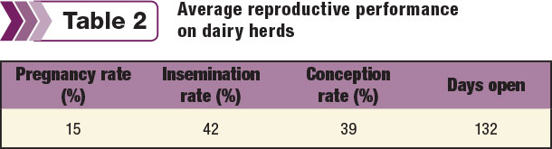 dairy herd reproductive performance