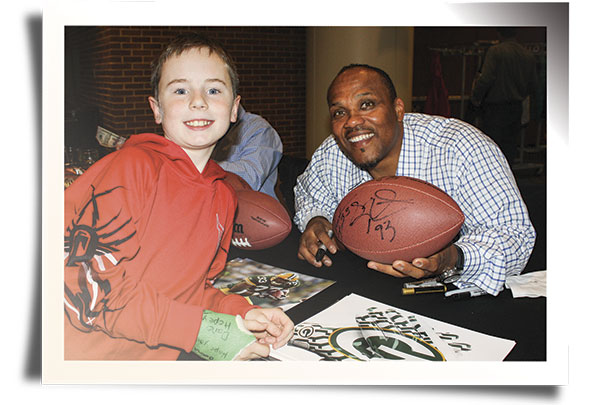 William Henderson signed a souvenir for Packer fan