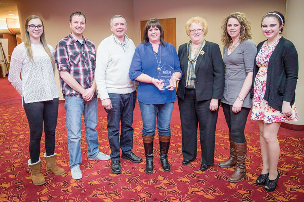 Julie Maurer accepted the DBA Advocate of the Year award