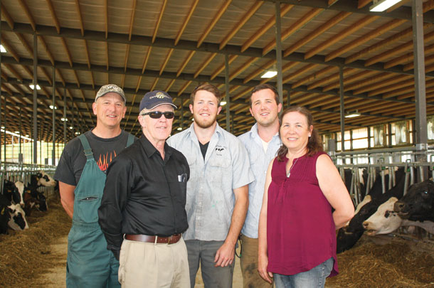 Left to right: Dr. Monty Blemer, Dr. David Jones, Mike Jones, Ben Jones and Julie Jones
