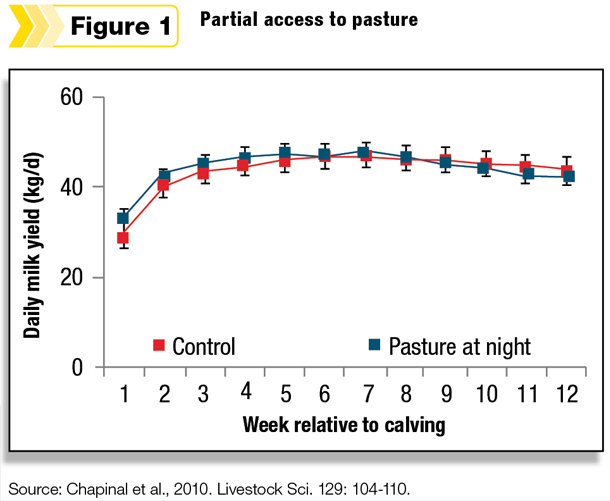 Partial access to pasture