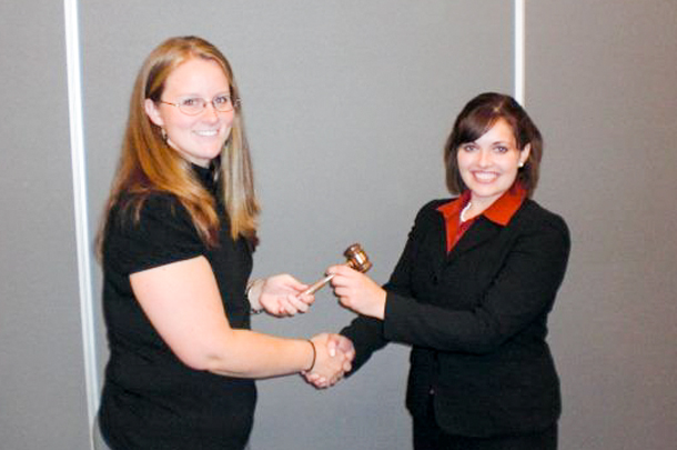 Kimmi Devaney accepts gavel