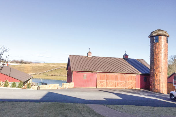 The restored barn