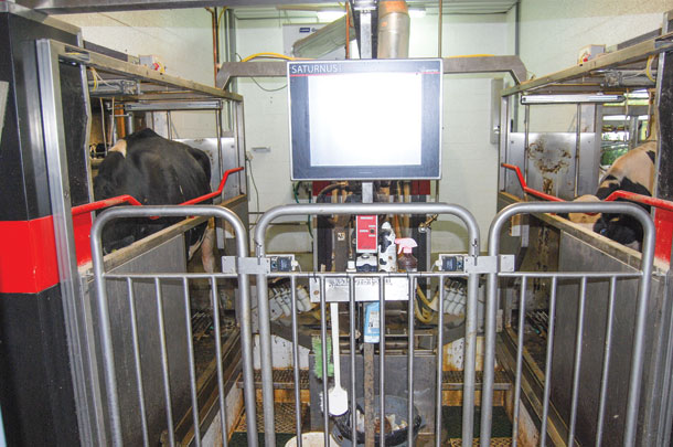 The robotic milkers give a large amount of data