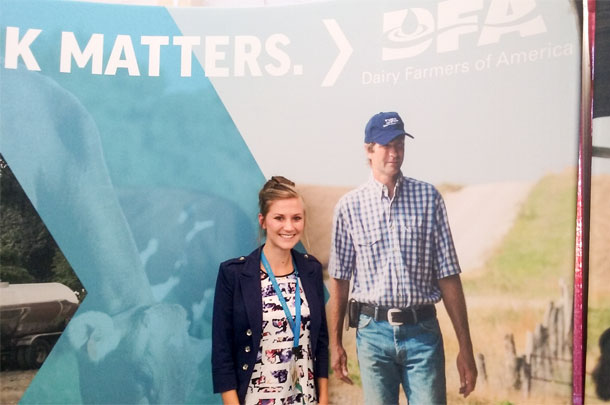 Audrey Schmitz with photo of dad