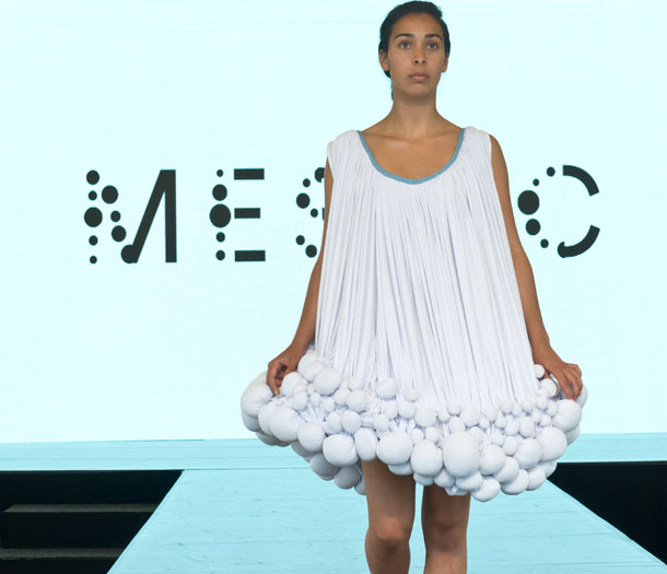 Manure fabric fashion show