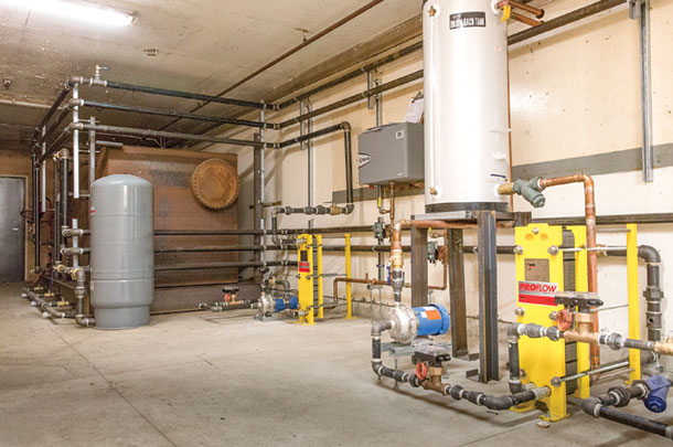 New heat pumps, electric water heaters and a thermal storage tank