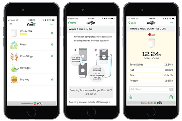 Cargill Reveal whole milk app