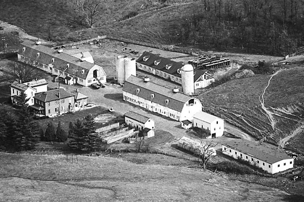 Original dairy barn and facilities were consturccted in 1914