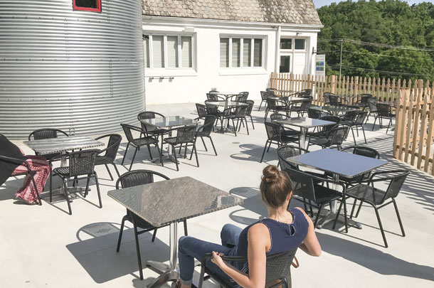 A patio was added in 2017