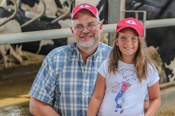 Steve Buschur with his daughter Grace