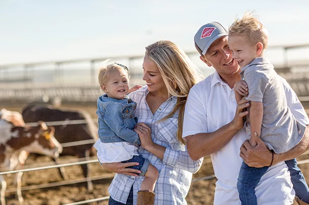 Austin Allred and his family