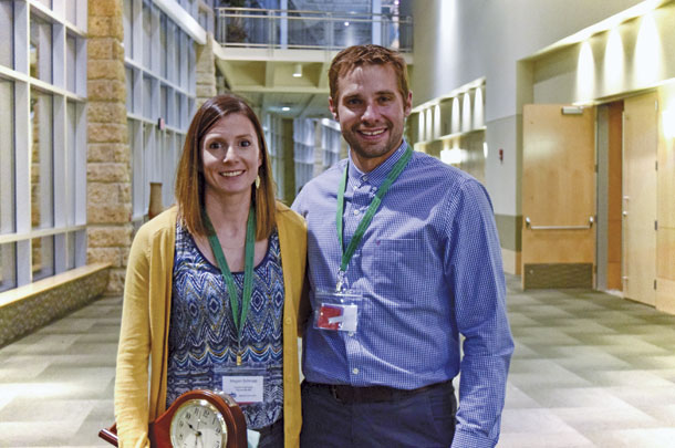 National Outstanding young Guernsey Farmer Megan Schrupp with husband Tim Schrupp