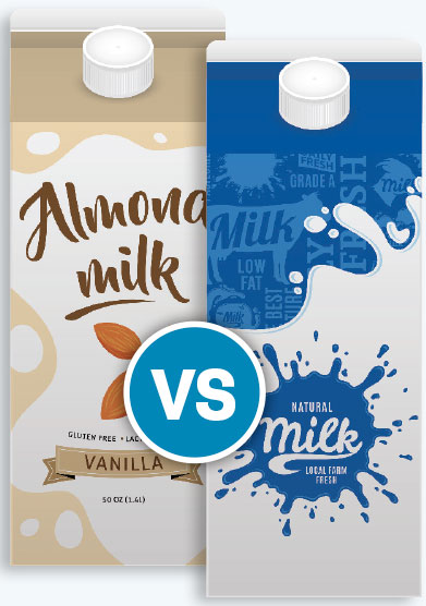 Almond milk vs milk
