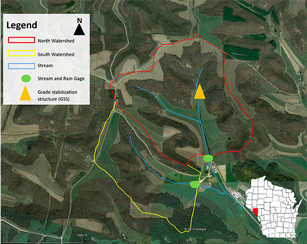 Bragger Family Dairy watershed study map