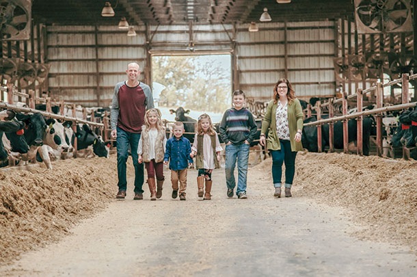 The farming family hehind Duschner Dairy in Farley, Iowa
