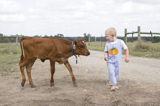 Farm kids at Richlands Dairy Farm