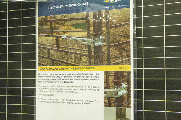 Shurco - Electric Farm Swing Gate 
