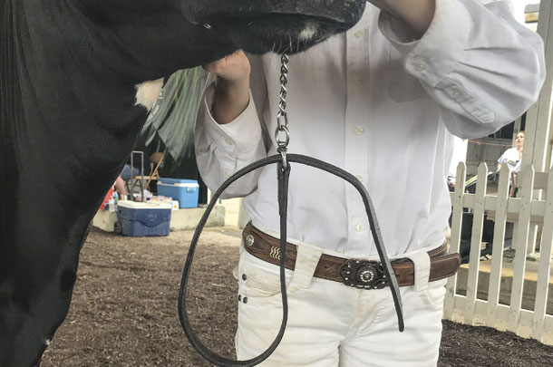 Do not put the strap through the metal piece of the chain