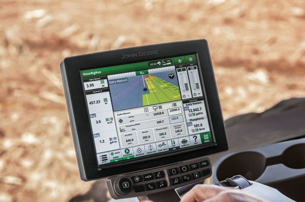 manure constituent sensing display