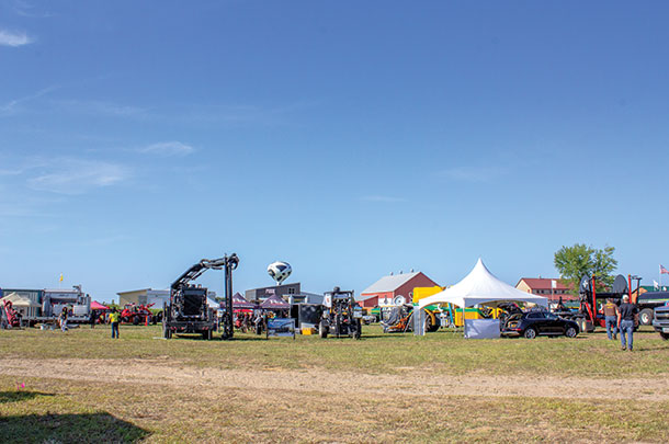 Nearly 70 commercial exhibitors set up a display in the trade show area at the Fair Oaks Farms visitor center.
