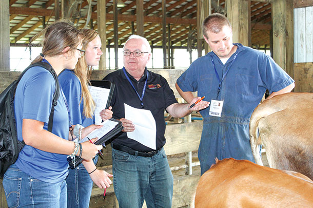 During the Jersey Youth Academy, students visited dairies for a hands-on learning experience