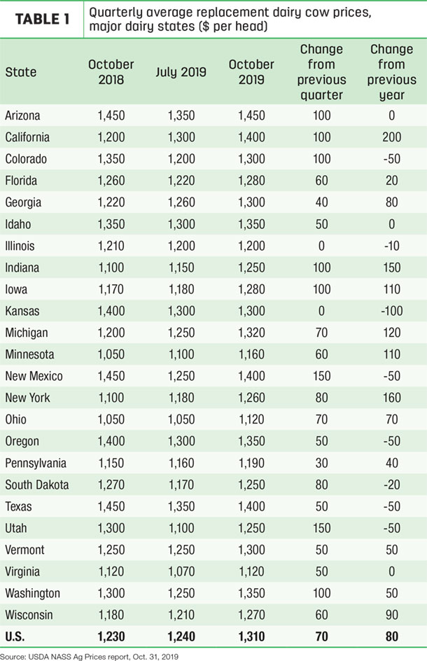 103119 natzke replacement cow prices