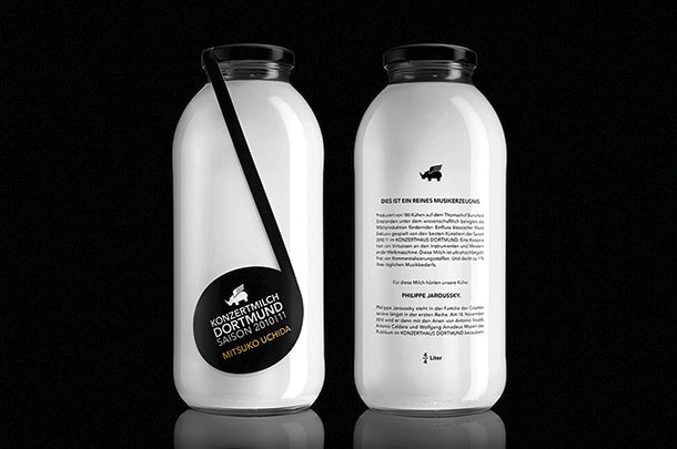 Milk bottled after the concert