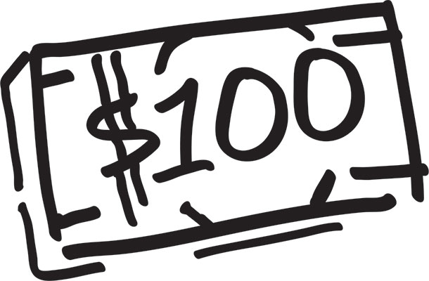 100 dollars a day
