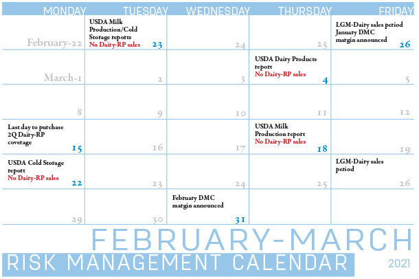  risk management calendar