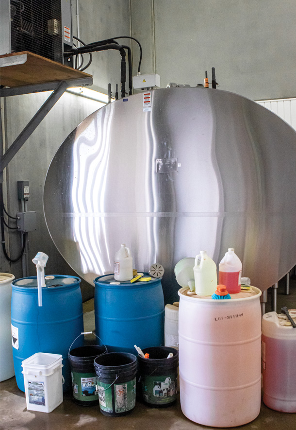 milk inspection cleaning equipment