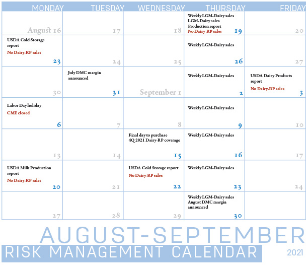 risk management calendar