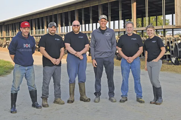 Calf raising team