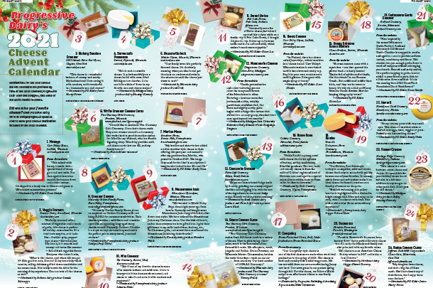 Cheese advent calendar preview