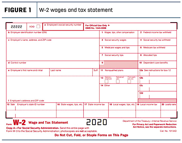 W-2 wages and tax statement