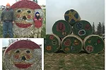 Jan Ahrendsen hay bale decorating contest 2010