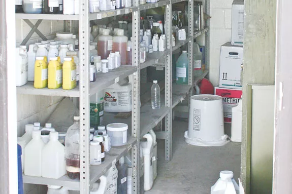 storing pesticides