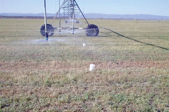 Catch cans are placed under the pivot